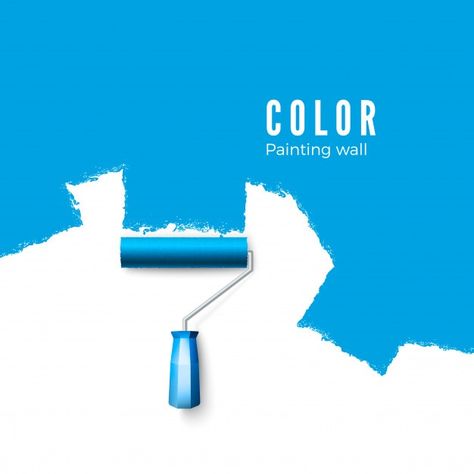 Paint Ads, Paint Brush Logo, Wall Paint Brush, Paint Packaging, Roller Painting, Business Exhibition, Paint Logo, Frames Design Graphic, Sunset Color Palette