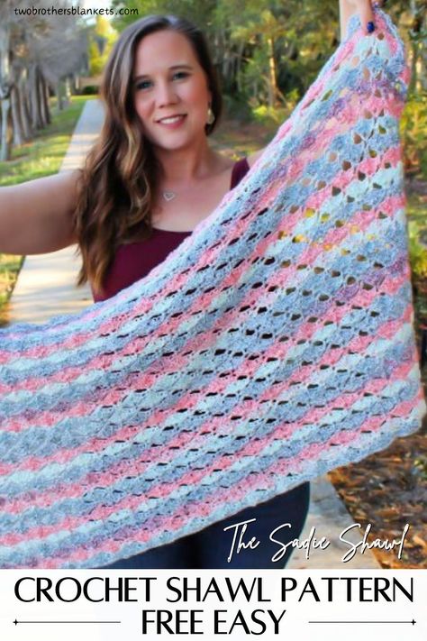 Rectangle shawl pattern