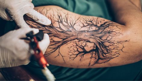 If you’re thinking about getting a tree tattoo, here are some interpretations of what they mean and photos and links to videos and resources for images to use to help jump-start your imagination when designing a unique tree tattoo. Spirit Tree Tattoo, Tree Spirit Tattoo, Tattoos Meaning Strength, Spirit Tree, Oak Tree Tattoo, Spirit Tattoo, Tree Tattoos, Branch Tree, New Tattoo Designs