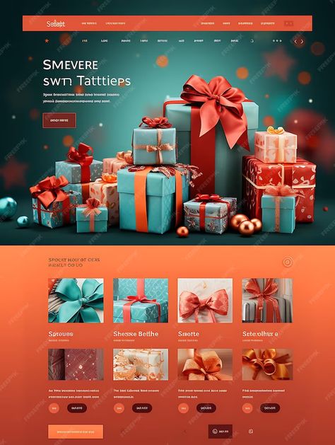 Premium AI Image | Website of Personalized Gift Boxes Layout Web Design Cel Creative Concept Boxes Gift Design Gift Box Website Design, Personalized Gift Boxes, Layout Web, Creative Concept, Gift Design, Website Layout, Ecommerce Website, Online Sale, Online Sales