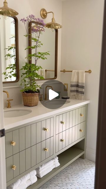 Tiffany Leigh Design on Instagram: "Who said that bathrooms had to be boring?

The twin bathroom from our Project Alton House.

Styled by @_meandmo_ 
Commissioned by @softfireceramics 
Built by @kingsgateconstruction 
featured in @houseandhomemag and @countryhomemagazine" Tiffany Leigh Design Bathroom, Twins Bathroom, Twin Bathroom, Tiffany Leigh Design, Bathroom Renos, August 20, House Bathroom, Bathroom Reno, Who Said