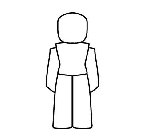 Roblox Avatar Base Drawing, Ych Cute Pose, Which One Are You Drawing, Roblox Blocky Art Style Base, Roblox Reference Drawing, Body Base Drawing Pose Reference Female, How To Draw A Roblox Character, Roblox Art Style Base, Roblox Poses Drawing