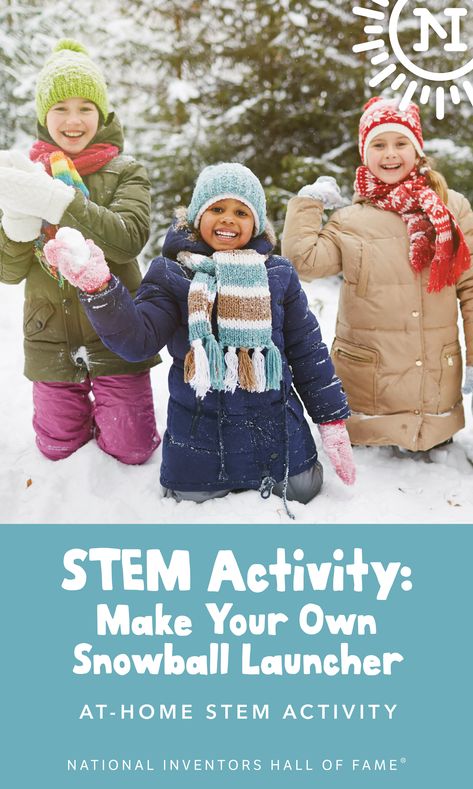 A snowball launcher is a fun way to explore and understand a whole bunch of fascinating physics concepts and you can build one with your child for some high-flying fun on a snowy day! Snowball Launcher, Projectile Motion, Physics Concepts, Rocket Engine, A Snowy Day, Stem Activity, Paper Balls, Crumpled Paper, Making Space