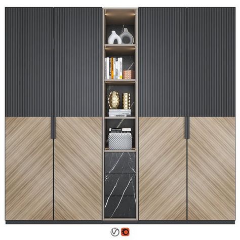 Modern Wardrobes For Bedrooms, Wardrobe Exterior, Wardrobe Unit, Flipped Furniture, Wall Wardrobe Design, Wooden Wardrobe Design, Furniture Wardrobe, Architecture Blueprints, Interior Ceiling Design