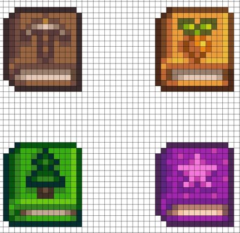 Knitting patterns Stardew Valley Grid Art, Stardew Valley Embroidery Patterns, Stardew Alpha Pattern, Stardew Valley Alpha Pattern, Stardew Valley Embroidery, Stardew Valley Pixel Art, Stardew Valley Cross Stitch, Crochet Pixel Pattern, Block Drawing