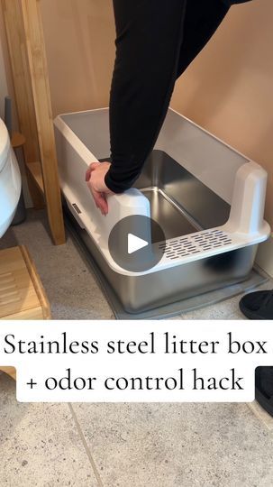 Litterbox Solutions, Liter Box, Box Hacks, Cat Hacks, Cat Box, Tuxedo Cat, Stainless Steal, Cat Litter Box, Cat Friendly