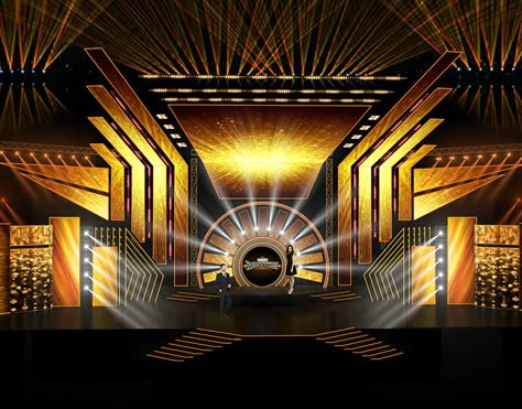 Award Show Stage on Behance Award Show Design, Award Show Stage, Stage Illustration, Stage Backdrop Design, Background Stage, Concert Stage Design, Corporate Events Decoration, Led Stage, Design Illustration Art