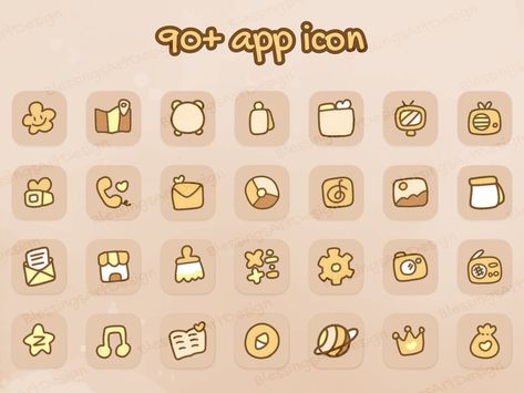 Bear Settings App Icon, Cute Bear App Icons, Android Icons Pack, Cute Beige Bear Icon, Widgets Wallpaper, Tablet Aesthetic, Ipad Makeover, Iphone Icon Packs, Cute Bakery