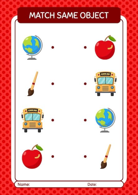 Object Matching Worksheets, Teacher Themes, Preschool Activities Printable, Shape Activities Preschool, Activity Sheets For Kids, Free Preschool Worksheets, Kids Schedule, Summer Icon, Shapes Activities