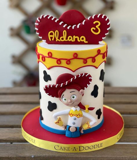 Disney Birthday Cake, Jesse Toy Story, Toy Story Birthday Cake, Toy Story Jessie, Toy Story Party Decorations, Jessie Toy Story, 4th Birthday Cakes, Toy Story Cakes, Cowgirl Birthday Party