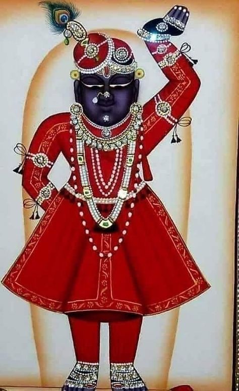 Shrinath Ji Painting, Shreenath Ji Painting, Shriji Bava, Krishna Jewellery, Shreenath Ji, Cartoons Rangoli, Shree Nathji, Shree Krishna Wallpapers, Shri Ram Photo