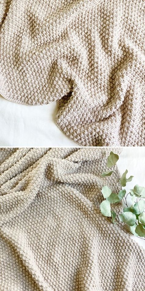 Crochet Blanket Patterns Worsted Weight Yarn, Crochet Cream Blanket, Crochet Blanket Farmhouse, Modern Farmhouse Crochet Blanket, Off White Crochet Blanket, Tight Crochet Blanket, Crochet Blanket Neutral, Crochet Neutral Blanket, Crochet Blanket 4 Weight Yarn