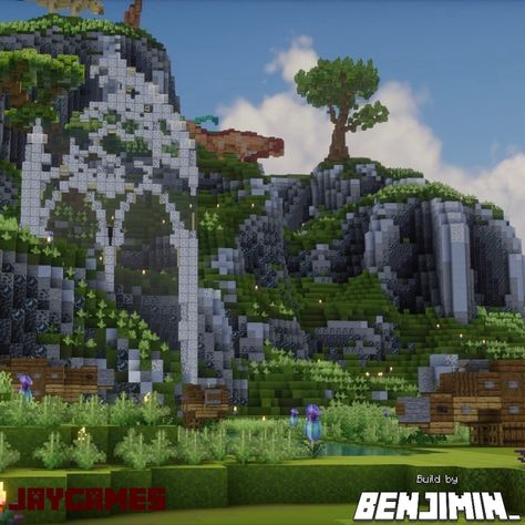 Ancient ruins and Dinosaurs landscape in Minecraft 🦖🦕 With @jaydrawsoninsta Jay and I have built this beautiful landscape filled with happy dinosaurs together! 🫶 The trees are built with a little bit (a lot) of help from @tomonmars_mc , thank you! 🙌 Show some love and support if you like what you see <3 _____________________________________ 🪷FOLLOW me @Official_Benjimin and Jay @jaydrawsoninsta for more! 🌱COMMENT to tell me what you think! 🌿LIKE and SAVE to show me your support! ______... Minecraft Ancient Ruins, Minecraft Spawn, Minecraft Tree, Minecraft Medieval, Minecraft Architecture, Minecraft Ideas, Love And Support, Ancient Ruins, Show Me Your