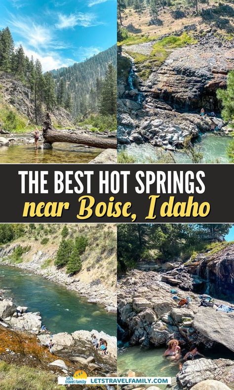 Get ready for some much-needed relaxation at the hot springs near Boise Idaho! Our Idaho hot springs guide highlights the best hot springs near Boise that are perfect for soaking during the chilly Idaho winter. Enjoy the therapeutic benefits of natural hot springs in Idaho while surrounded by stunning winter landscapes. Use our guide to find your next favorite winter retreat! Idaho Hot Springs Map, Boise Idaho Things To Do In, Boise Idaho Aesthetic, Idaho Road Trip, Idaho Winter, Idaho Hot Springs, Pocatello Idaho, Visit Idaho, Natural Hot Springs