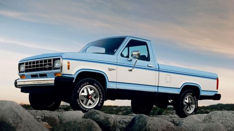 The Ford Ranger's story in the US started with its debut for the 1983 model year where the compact pickup truck replaced the Mazda-built Courier in the Blue Oval lineup. Production would then continue for two model generations until ceasing following the 2011 model year. Small Pickup Trucks, Ford Ranger Pickup, Compact Pickup Trucks, Jeep Pickup Truck, Ford Ranger Xl, Future Trucks, Built Ford Tough, Old Ford Trucks, Jeep Pickup