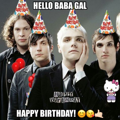 Emo Happy Birthday, My Chemical Romance Birthday, Mcr Birthday, Gerard Way Birthday, Gerard Way Memes, Mcr Memes, I Love Mcr, Sweet Revenge, Rawr Xd