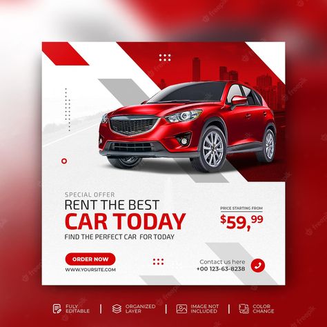 Premium PSD | Car rental sell promotion social media instagram post in modern background template Car Email Design, Car Banner Design, Facebook Ads Design, Car Advertising Design, Car Banner, Email Template Design, Modern Background, Instagram Feed Ideas Posts, Graphic Design Ads