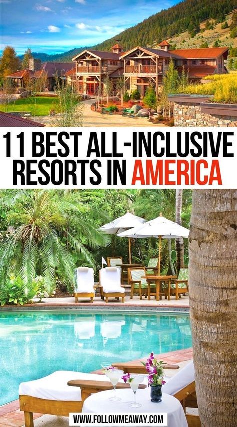 Honeymoon Destinations All Inclusive, Resorts In The Us, Lux Travel, Vacations In The Us, Dream Vacation Spots, Best All Inclusive Resorts, Vacation Locations, Visit Usa, Travel Inspiration Destinations