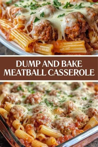 This Dump and Bake Meatball Casserole is the easiest dinner you’ll make this week! Just mix frozen meatballs, uncooked pasta, marinara sauce, and cheese in one dish—no pre-cooking required! After a quick bake, you’ll have a delicious, cheesy casserole that’s perfect for busy nights. Want a meal that’s both kid-friendly and satisfying? This recipe is for you! Pin it now and make it later. 😋🍝 #DumpAndBake #EasyCasserole #MeatballCasserole #WeeknightDinner #OneDishMeals Meatball Biscuit Bake, Marinara Pasta Dishes, Recipes With Frozen Italian Meatballs, Pasta Meatball Bake, Meals With Frozen Meatballs, Kid Friendly Casserole Recipes, Meatball Pasta Casserole, Dump And Bake Recipes, Christmas Casseroles