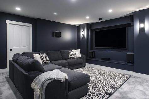 12 Best Paint Colors for a Basement: Transform Your Space with These Tips Basement Paint Colors Black Ceiling, Navy Basement Walls, Dark Grey Basement Walls, Dark Gray Basement Walls, Basement Dark Floors, Sherwin Williams Basement Paint Colors, Dark Basement Ideas, Grey Basement, Basement Color Schemes