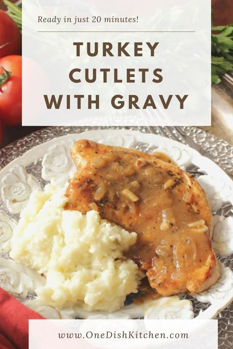 Breaded Turkey Cutlet Recipes, Turkey Cutlets With Gravy, How To Cook Turkey Cutlets, Turkey Cutlet Recipes Crockpot, Recipes For Turkey Cutlets, Turkey Cutlets Crockpot, Turkey Breast Chops Recipe, Turkey Cutlets Baked, Baked Turkey Cutlets Oven