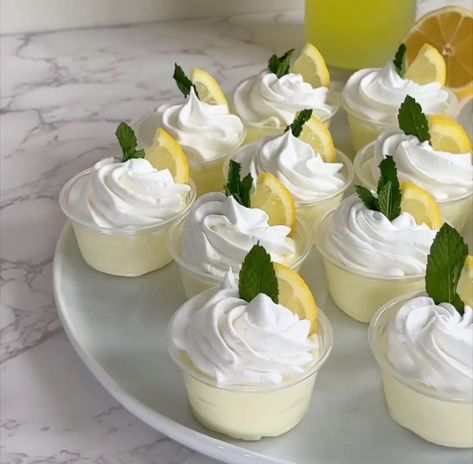 Limoncello Pudding Shots, Lemon Pudding Shots, Limoncello Desserts, Italian Thanksgiving, Cool Whip Desserts, Making Limoncello, Alcoholic Desserts, Dessert Shots, Pudding Shots