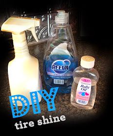 Homemade Tire Shine, Best Tire Shine, Diy Car Cleaning, Diy Tire, Spray Paint Plastic, Diy Party Crafts, Tire Shine, Car Wash Soap, Car Coating