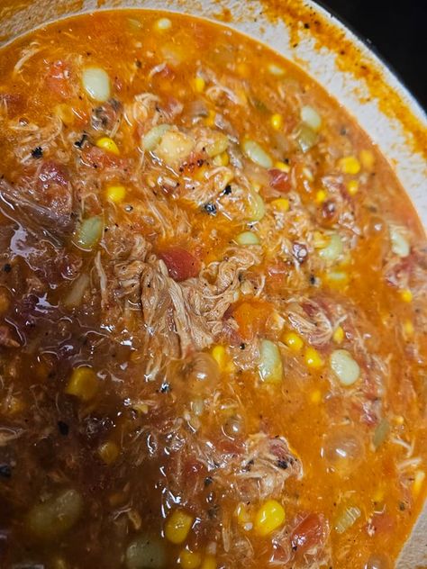 Brunswick Stew - Easy DIY Recipes Southern Brunswick Stew Recipe, Easy Brunswick Stew, Recipe For Brunswick Stew, Frozen Lima Beans, Cooking For 1, Ham Dishes, Brunswick Stew, Bisque Recipe, Lima Beans