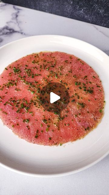 ⚖ Jennifer Y., Esq.🔪 NYC🗽🚖🍎 on Instagram: "🐟 #FISH FRIDAY SPECIAL: #TUNA #CARPACCIO, the first creation inspired by my new #cookbook #SEAFOOD SIMPLE by Chef @ericripert, who I met on my birthday this year.

All you need are 6 ingredients to create this beautiful and delicious #tunacarpaccio:

1. Fresh, #sushi quality tuna (I used #yellowfintuna aka #ahituna steaks from @allfreshseafood).

2. Fine sea salt @centofinefoods

3. Freshly cracked white pepper. @mortonbassettspices

4. Fresh lemon juice

5. Quality olive oil (I used Chef's recommended Frantoia Sicilian extra virgin #oliveoil)

6. Thinly sliced chives

Serve on thin slices of toasted baguette.

If you love #sashimi, #crudo & tuna, you will absolutely love this #easyrecipe.

This brought a little bit of @lebernardinny into our Fish Carpaccio Recipes, Tuna Crudo, Tuna Carpaccio, Poke Sushi, Toasted Baguette, Fish Friday, Yellowfin Tuna, Ahi Tuna, On My Birthday