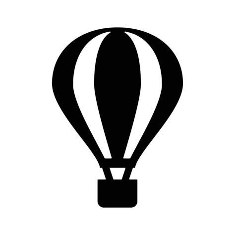 hot air balloon icon illustration. Solid icon Hot Air Balloon Graphic, Silhouette Images Free, Hot Air Balloon Template, Hot Air Balloon Svg, Hot Air Balloon Illustration, Balloon Vector, Hot Air Balloon Craft, Hot Air Balloons Art, Balloon Template