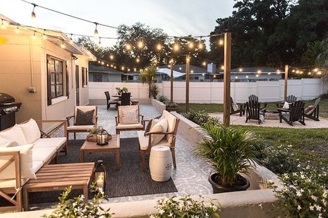 Backyard Makeover Reveal: Riverside Retreat - Jenna Sue Design Jenna Sue Design, Jenna Sue, Backyard Renovations, Design Blogs, Landscape Designs, Backyard Inspiration, Small Backyard Patio, Backyard Makeover, Small Backyard Design