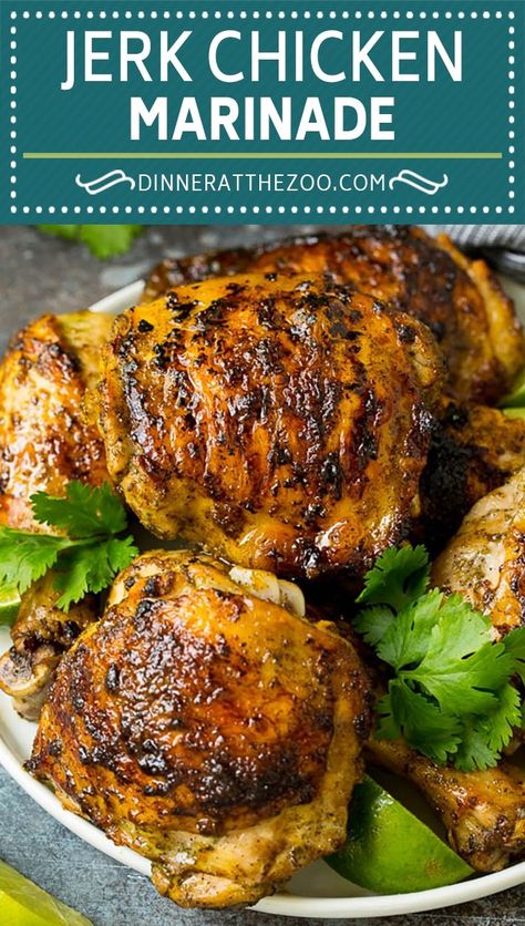 Jerk Chicken Meal Prep, Jerk Chicken Breast Recipe, Jerk Chicken Meal, Jerk Chicken Breast, Jerk Chicken Marinade, Grilled Jerk Chicken, Jerk Marinade, Jerk Chicken Recipe, Jamaican Jerk Chicken