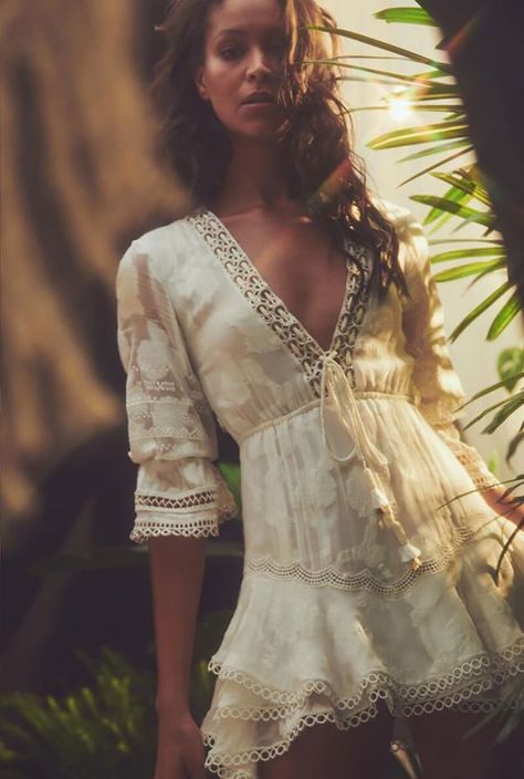 Add Something Special To Your Spring Lineup With This Gorgeous Collection From Hemant and Nandita Georgette Short Dress, White Lace Dress Boho, Loveshack Fancy, Plunge Mini Dress, Hemant And Nandita, Dress Graduation, Skirt With Lace, Cloth Design, Ruffle Mini Skirt