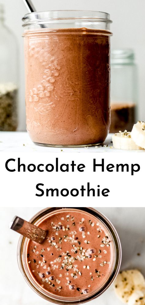 Hemp Protein Powder Recipes Smoothie, Smoothie With Hemp Seeds, Hemp Protein Recipes, Cacao Powder Smoothie Recipes, Hemp Seed Smoothie Recipes, Vegan Chocolate Smoothie, Hemp Powder Recipes, Cacao Smoothie Recipes, Hemp Protein Smoothie