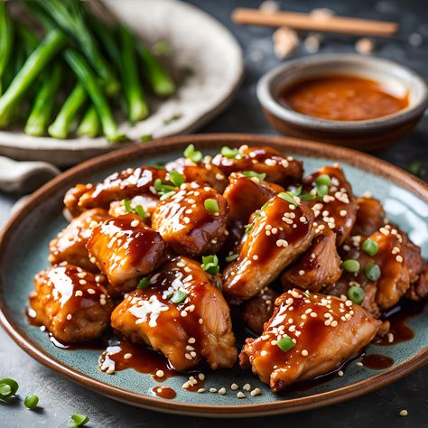 Honey Sriracha Chicken Recipe Chicken Rice Bowl, Honey Sriracha Chicken, Sriracha Chicken, Chicken Pieces, Chicken Bowl, Honey Chicken, Sriracha Sauce, Gluten Free Chicken, Tender Chicken