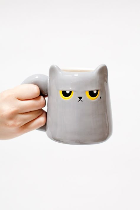 Cat Mugs Coffee Cups, Cat Mug Ceramic, Cat Clay Mug, Ceramic Mug Cat, Cat Pottery Mug, Ceramic Cat Mug, Cat Ceramic Mug, Cat Mug Pottery, Cat Ceramic Ideas