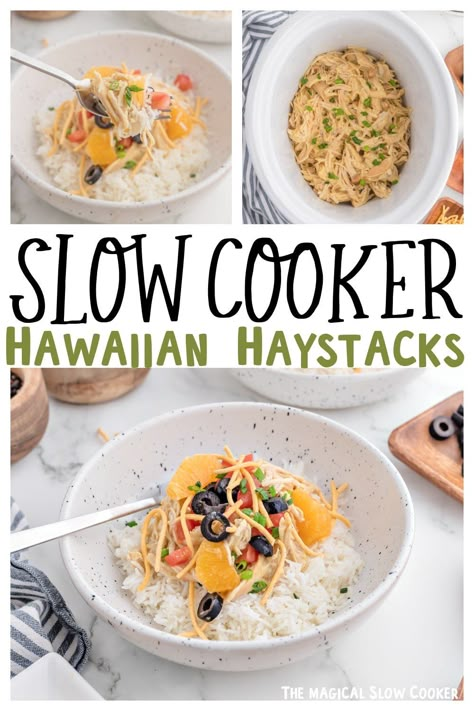 Slow Cooker Hawaiian Haystacks, Hawaiian Haystacks Instant Pot, Easy Hawaiian Haystacks, Instant Pot Hawaiian Haystacks, Chicken Haystacks Recipe Crock Pot, Crock Pot Hawaiian Haystacks, Hawaii Haystacks Recipe, Crockpot Hawaiian Haystacks, Hawaiin Haystacks Recipe Crock Pot