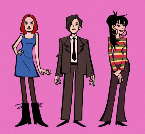 80s Cartoon Art Style, 2000s Art Style Cartoon, Stylized Art Style, 90s Art Style, 2000s Art Style, Bilinda Butcher, Justine Frischmann, Early 2000s Cartoons, Pose Art