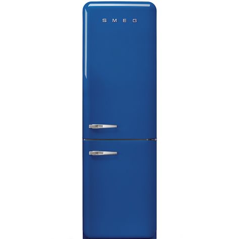 Looking for Smeg FAB32RBE3 60cm Retro Frost Free Fridge Freezer Right Hand Hinge - DARK BLUE? With over 25 years experience the experts at Appliance City are here to help. Free, fast delivery and excellent service. 92% rated excellent on TrustPilot. Smeg Fridge, Vegetable Drawer, Color Refrigerator, Retro Fridge, Freestanding Fridge, Appliance Packages, 50 Style, Chrome Colour, Bright Led Lights