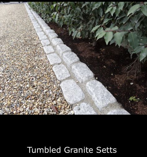 Different Types Of Driveways, Cotswold Driveway, Cottage Driveway Ideas, Shared Driveway Divider, Cobblestone Driveway Apron, Cobble Driveway, Small Driveway, Driveway Wall, Front Driveway Ideas