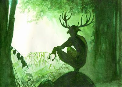 Cernunnos - Archetype of Sensuality and the Instinctual World Herne The Hunter, Celtic Deities, Celtic Gods, Celtic Culture, Poster Size Prints, Arte Fantasy, 판타지 아트, Gods And Goddesses, Green Man