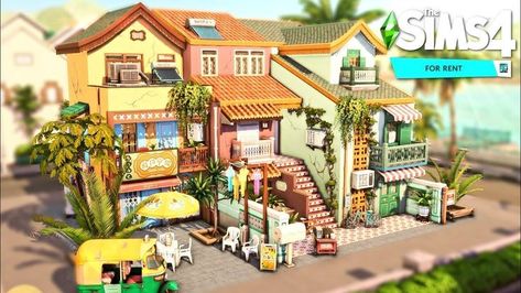 Sims 4 Tomarang Apartment, Townhouses Sims 4, For Rent Sims 4 Build, Sims 4 Tomarang Build, Sims For Rent, Tomarang Apartments, Tomarang House The Sims 4, Sims 4 For Rent Cc, For Rent Sims 4