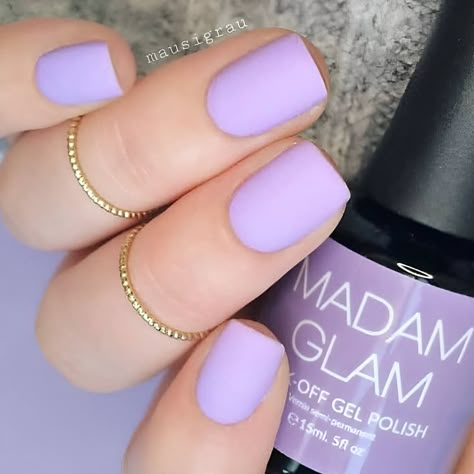 30 Elegant Purple Nail Designs That Are The Epitome Of Beauty Matte Purple Nails, Ongles Gel Violet, Purple Gel Nails, Light Purple Nails, Nail Art Designs For Beginners, Violet Nails, Nail 2023, Easy Nail Art Designs, Violet Pastel