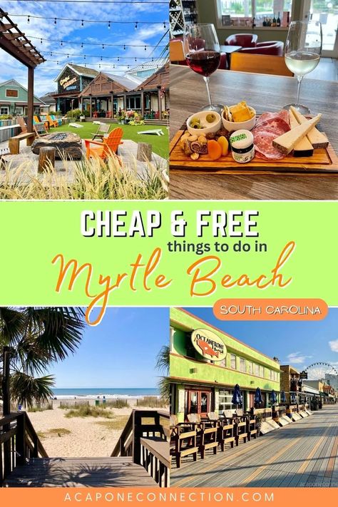 Cheap and Free Things to Do in Myrtle Beach SC Myrtle Beach In November, Things To Do In Myrtle Beach, South Carolina Myrtle Beach, Myrtle Beach Things To Do, Myrtle Beach Trip, North Myrtle Beach Sc, Broadway At The Beach, South Carolina Vacation, South Carolina Travel