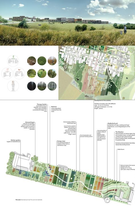 Agro Food Park Expansion in Denmark to Combine Urbanity and Agriculture Landscape Plane, Agriculture Design, Landscape Diagram, Agriculture Projects, Food Park, Urban Landscape Design, Urban Agriculture, Park Landscape, Landscape Architecture Design