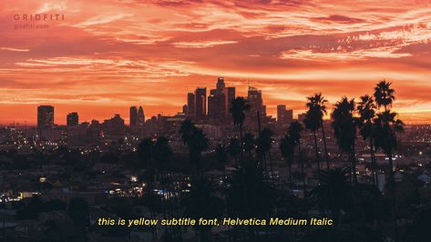 Download the vintage yellow subtitle font and discover the most aesthetic texts at Gridfiti! Check out the full blog post for more. Cinematic Subtitle, Yellow Font Aesthetic, Yellow Text Aesthetic, Yellow Subtitles, Subtitle Design, Subtitle Font, Vintage Film Aesthetic, Yt Aesthetic, Aesthetic Texts