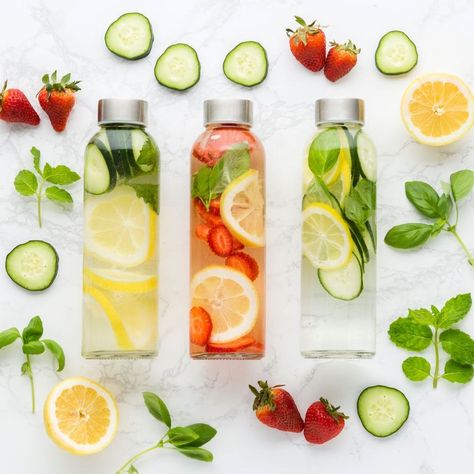 Infused Water Benefits, Fruit Infused Water Recipes, Water Fruit, Hydration Drink, Infused Waters, Water Lemon, Detox Waters, Infused Water Recipes, Detox Water Recipes