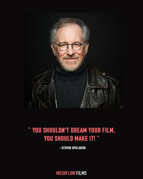 Steven Spielberg Quotes, Spielberg Aesthetic, Director Quotes, Filmmaking Quotes, Steven Spielberg Movies, Insta Video, Iconic Films, Filmmaking Inspiration, Glass Castle