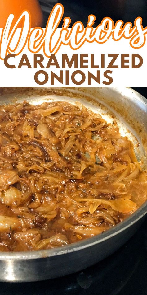 Elevate any dish with the rich, sweet flavor of caramelized onions! 🌟🧅 Perfectly golden and irresistibly tasty, these caramelized onions add depth and complexity to everything from burgers to salads to pasta dishes. Learn how to make them at home and take your cooking to the next level! #CaramelizedOnions #FlavorEnhancer #HomemadeCooking Quick Caramelized Onions, How To Carmelize Onion Slices, Carmelized Onion Recipe, Caramelized Red Onions, Caramelized Onions How To Make, How To Make Caramelized Onions, How To Caramelize Onions, Carmelized Onions Easy, Caramel Onions