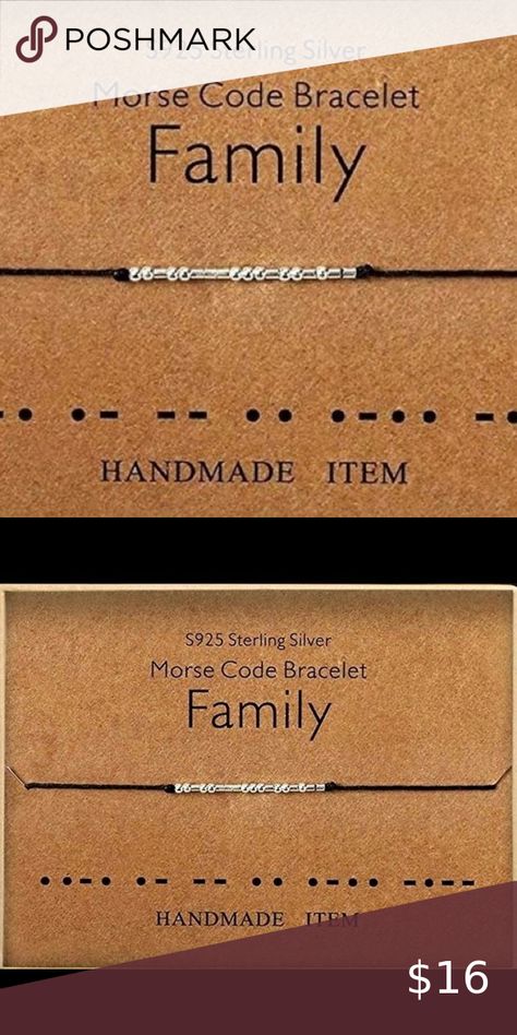 5⭐️RATED “ Family “ Morse Code Bracelet Morris Code, Boho Yellow, Birthday Friend, Earring Dangle, Steel Flowers, Morse Code Bracelet, Silver Anniversary, Family Tattoos, Protection Bracelet